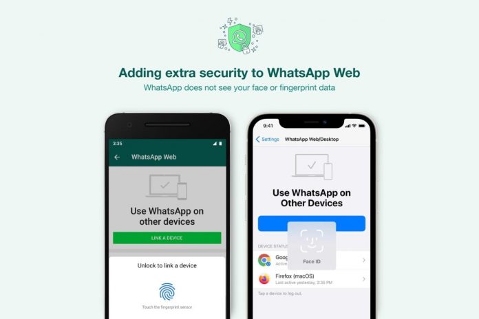 whatsapp autenticazione biometrica