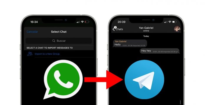Importare chat WhatsApp Telegram