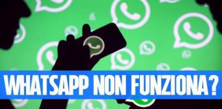 Whatsapp non funziona