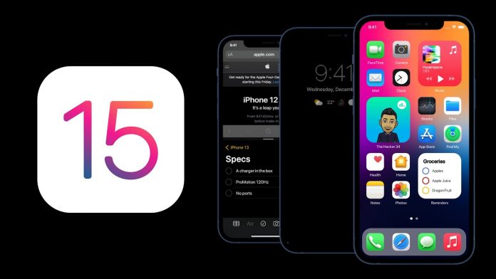aggiornamento iOs 15