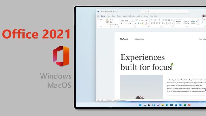 nuovo Office 2021
