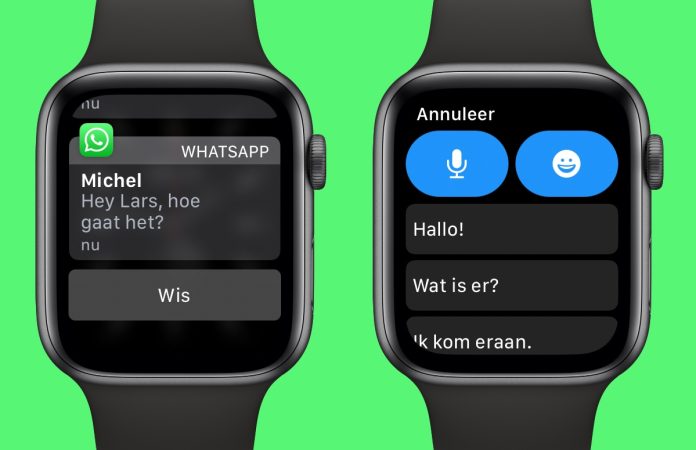 Inviare messaggi WhatsApp da Apple Watch